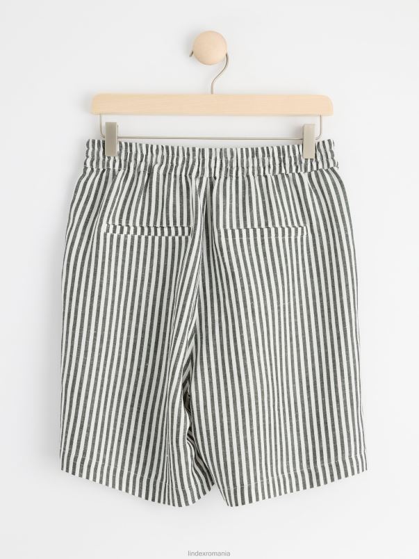 îmbrăcăminte VHZ2F1257 pantaloni scurți din amestec de in femei aproape alb Lindex