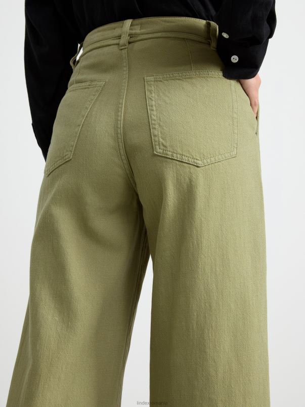 îmbrăcăminte VHZ2F534 pantaloni largi femei verde Lindex