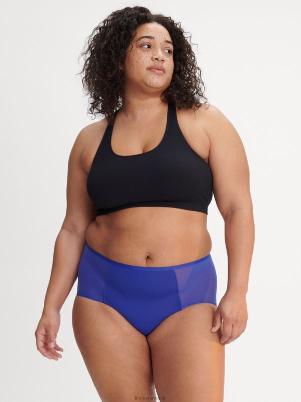 îmbrăcăminte VHZ2F2376 plasă proiectată cu talie înaltă rezistentă la perioade - chiloți de perioadă cu absorbție medie femei albastru neon Lindex