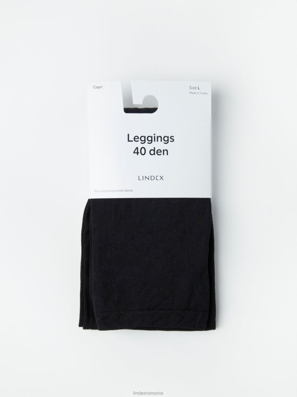 îmbrăcăminte VHZ2F2301 Jambiere capri mate de 40 de denari femei negru Lindex