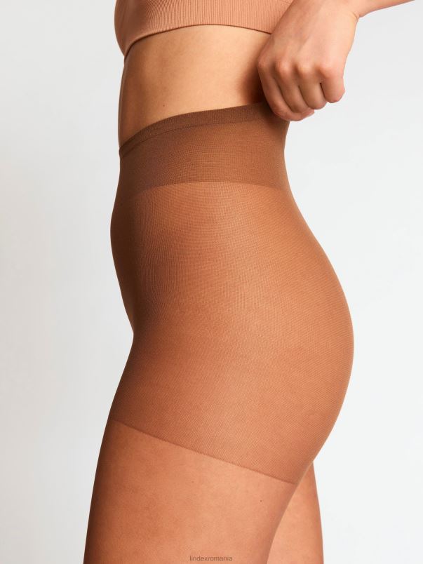 îmbrăcăminte VHZ2F2338 Colanți semi-lucitori cu talie confortabilă 15 denari femei maro deschis Lindex