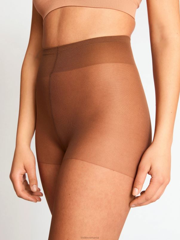 îmbrăcăminte VHZ2F2338 Colanți semi-lucitori cu talie confortabilă 15 denari femei maro deschis Lindex