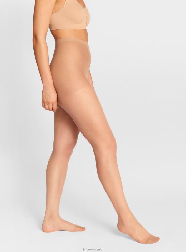 îmbrăcăminte VHZ2F2355 Pachet de 4 colanti mati 20 denari femei bej deschis Lindex