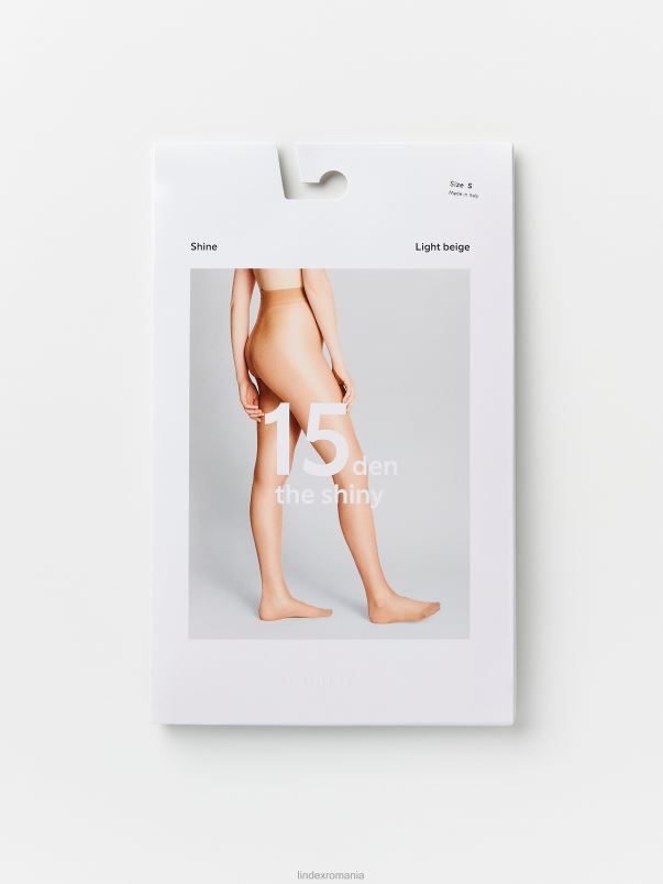 îmbrăcăminte VHZ2F2358 colanti stralucitori 15 denari femei bej deschis Lindex