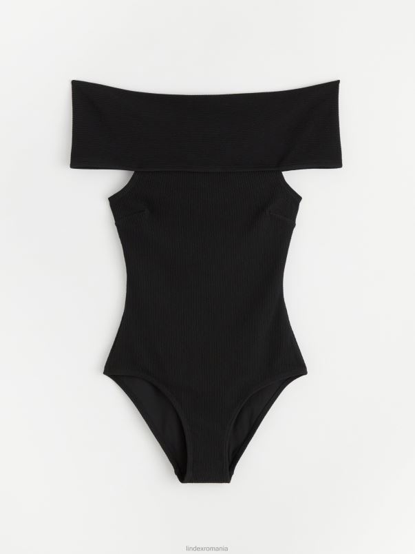 îmbrăcăminte VHZ2F1176 Costum de baie încrețit - îngrijit de elsa & sofia femei negru Lindex