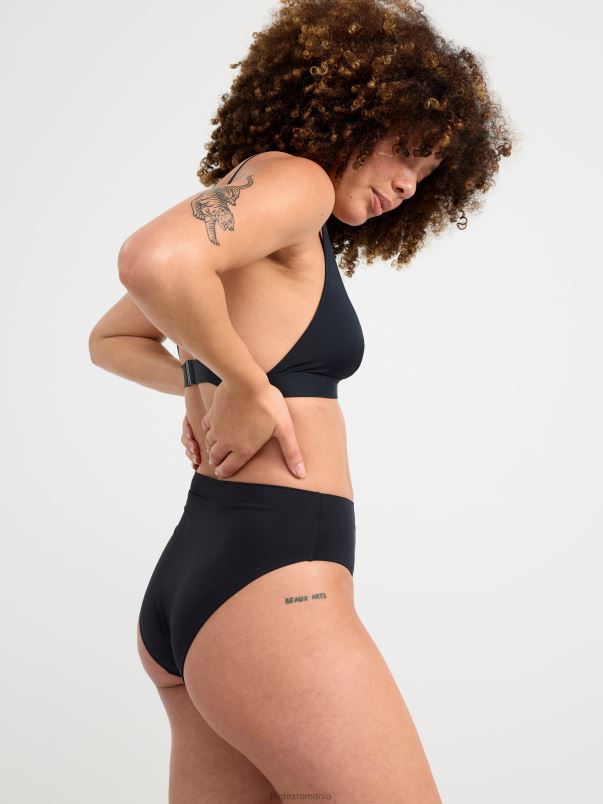 îmbrăcăminte VHZ2F1182 slip bikini cu talie înaltă femei negru Lindex