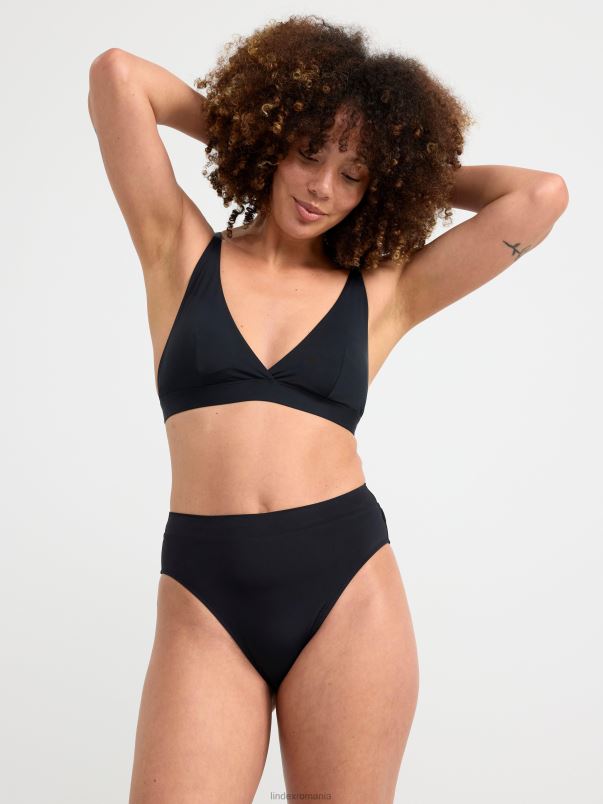îmbrăcăminte VHZ2F1182 slip bikini cu talie înaltă femei negru Lindex