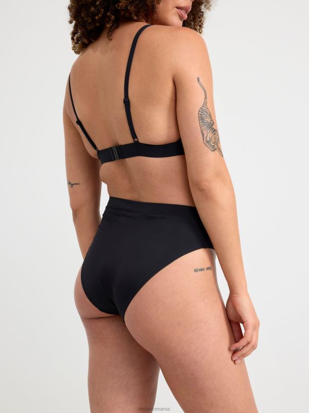 îmbrăcăminte VHZ2F1182 slip bikini cu talie înaltă femei negru Lindex