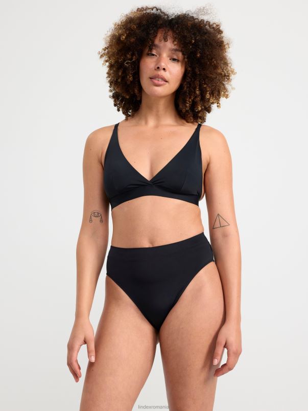 îmbrăcăminte VHZ2F1182 slip bikini cu talie înaltă femei negru Lindex