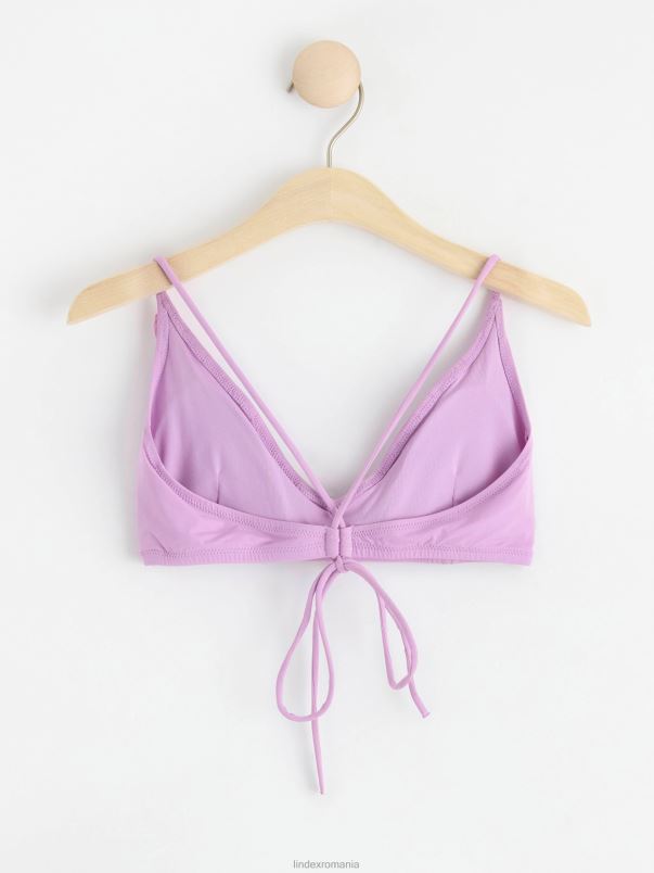 îmbrăcăminte VHZ2F1197 top de bikini triunghi cu volan femei liliac deschis Lindex