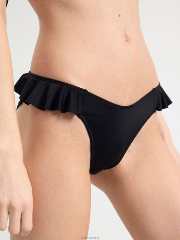îmbrăcăminte VHZ2F1200 fund de bikini brazilian cu volan femei negru Lindex