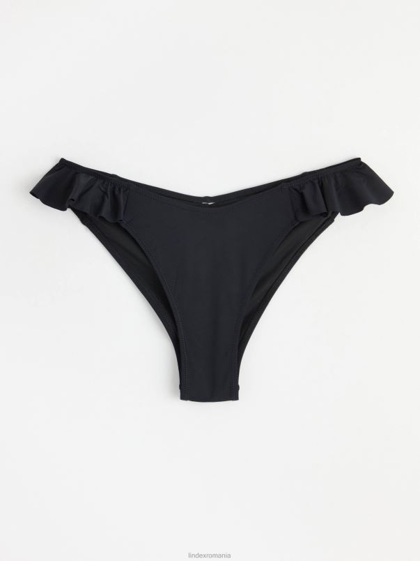 îmbrăcăminte VHZ2F1200 fund de bikini brazilian cu volan femei negru Lindex