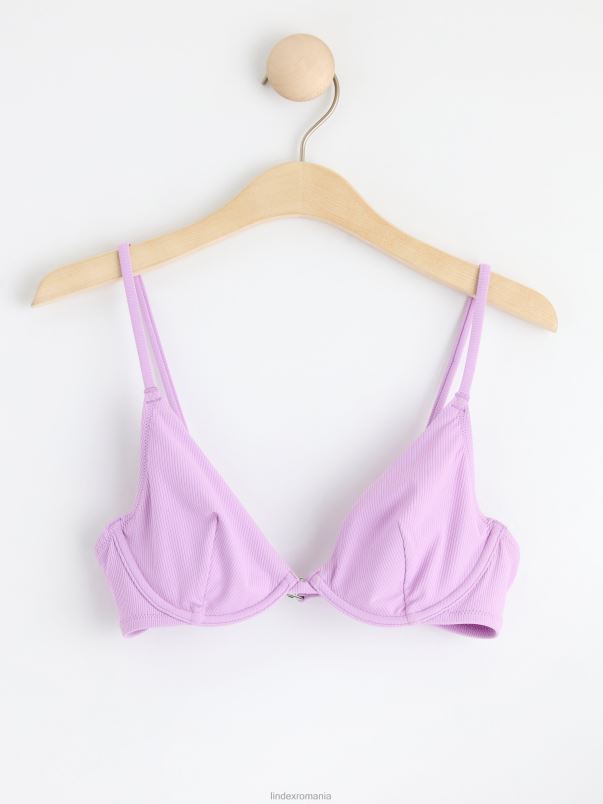 îmbrăcăminte VHZ2F1204 sutien de bikini necăptusit cu coaste, cu sârmă femei liliac deschis Lindex