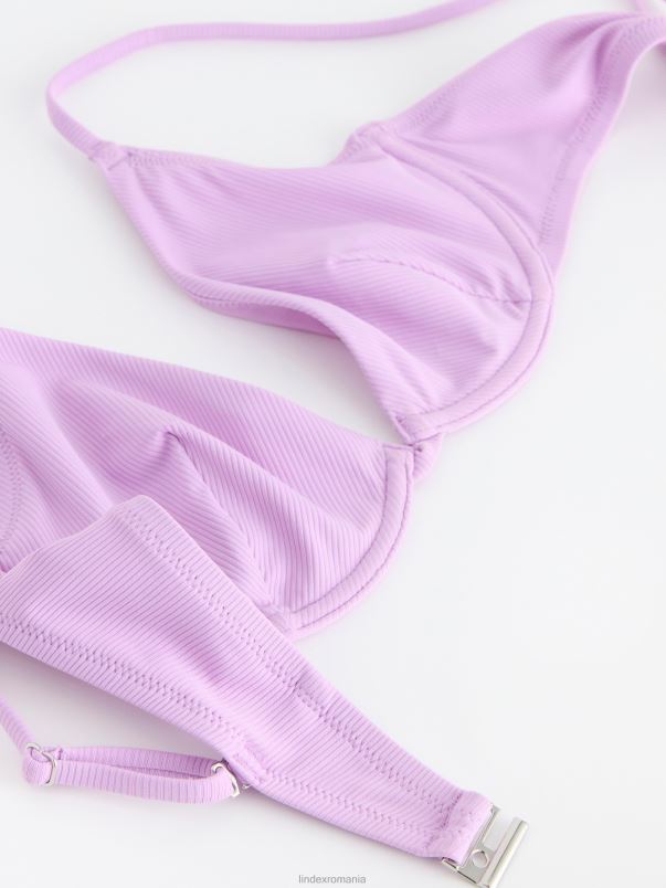 îmbrăcăminte VHZ2F1204 sutien de bikini necăptusit cu coaste, cu sârmă femei liliac deschis Lindex