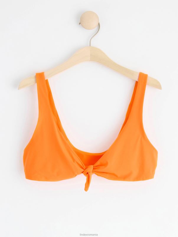 îmbrăcăminte VHZ2F1206 top de bikini necăptusit femei portocale Lindex