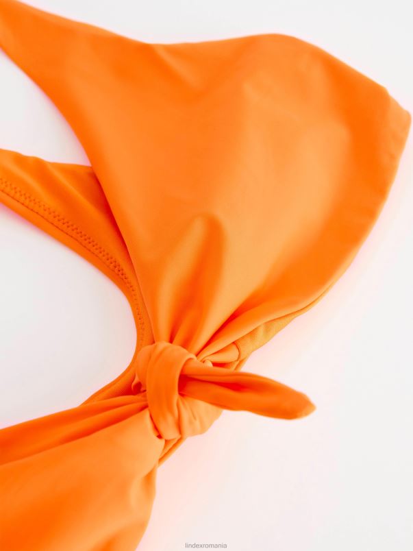 îmbrăcăminte VHZ2F1206 top de bikini necăptusit femei portocale Lindex