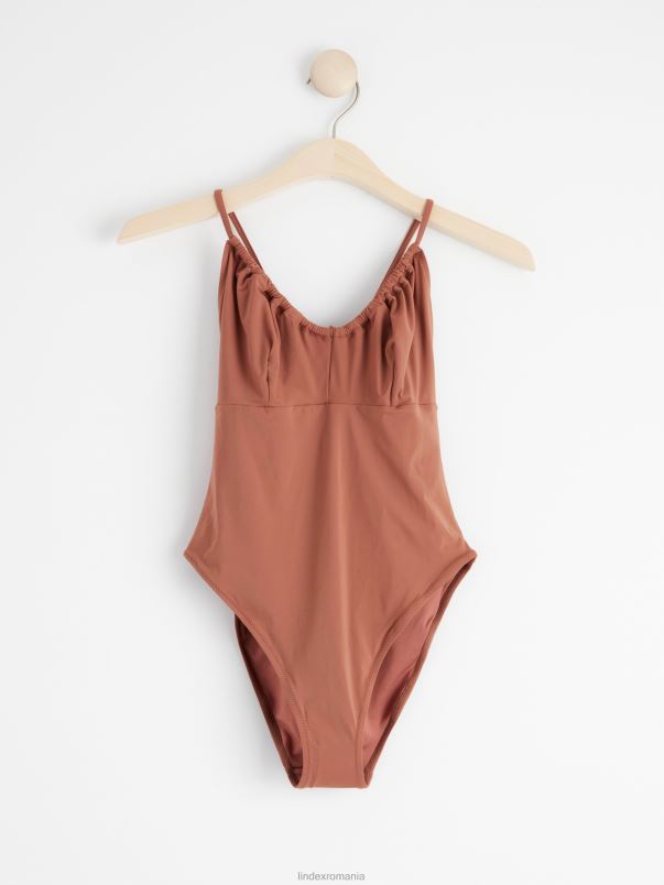 îmbrăcăminte VHZ2F1207 costum de baie femei maro deschis Lindex