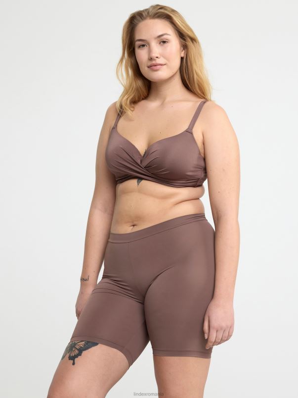 îmbrăcăminte VHZ2F1211 pantaloni scurți de baie femei maro praf închis Lindex