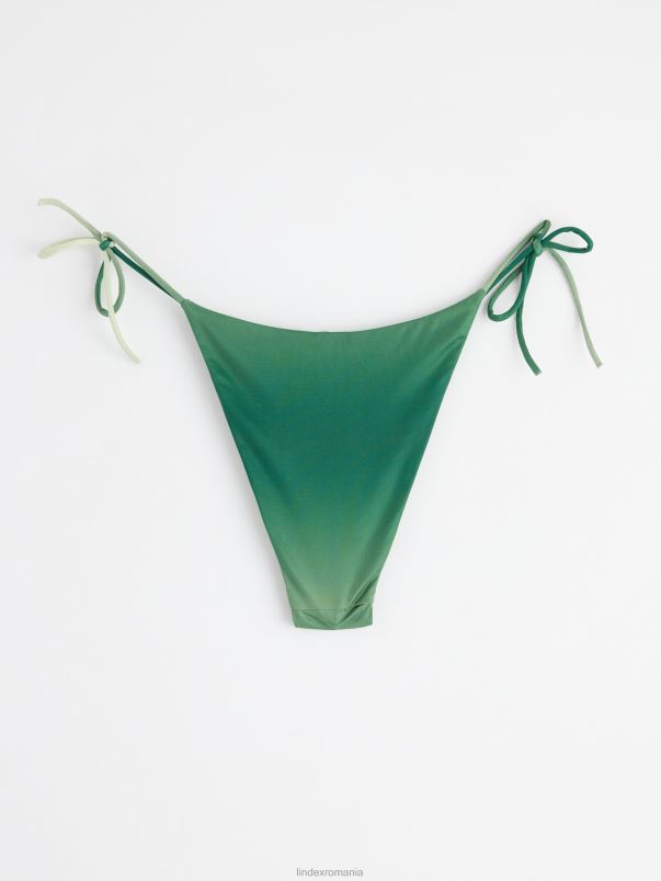 îmbrăcăminte VHZ2F1225 fund de bikini brazilian cu gradient de culoare femei verde praf închis Lindex