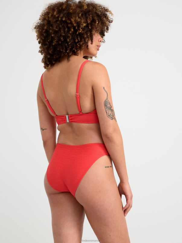 îmbrăcăminte VHZ2F1226 fund de bikini cu talie obișnuită femei lumina rosie Lindex