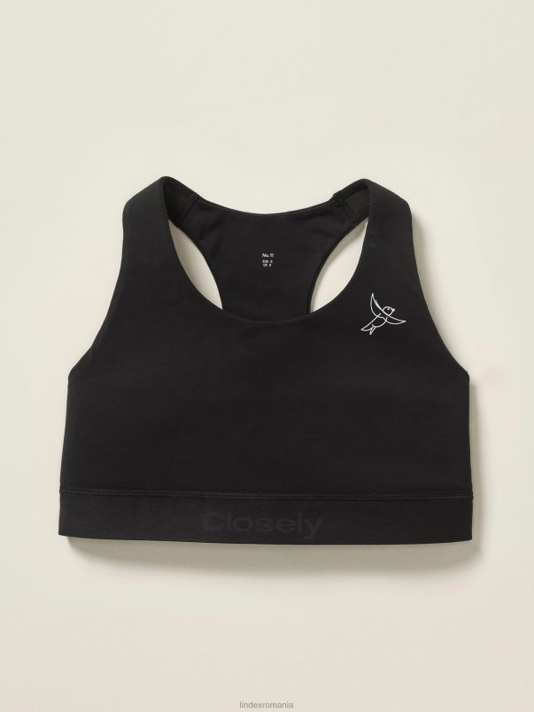 îmbrăcăminte VHZ2F1271 îndeaproape - topul sport cu suport mediu femei negru Lindex