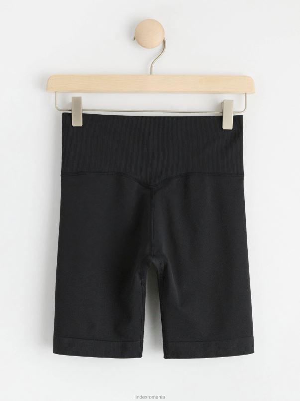 îmbrăcăminte VHZ2F1276 pantaloni scurți pentru ciclism sport fără cusături femei negru Lindex