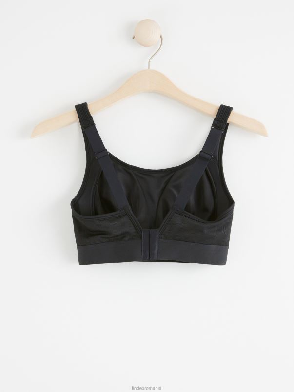 îmbrăcăminte VHZ2F1284 sutien sport sustinere mare femei negru Lindex