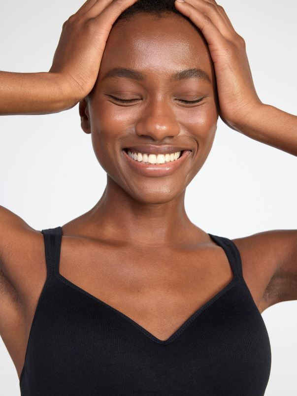 îmbrăcăminte VHZ2F1293 Sutien sport fără cusături femei negru Lindex