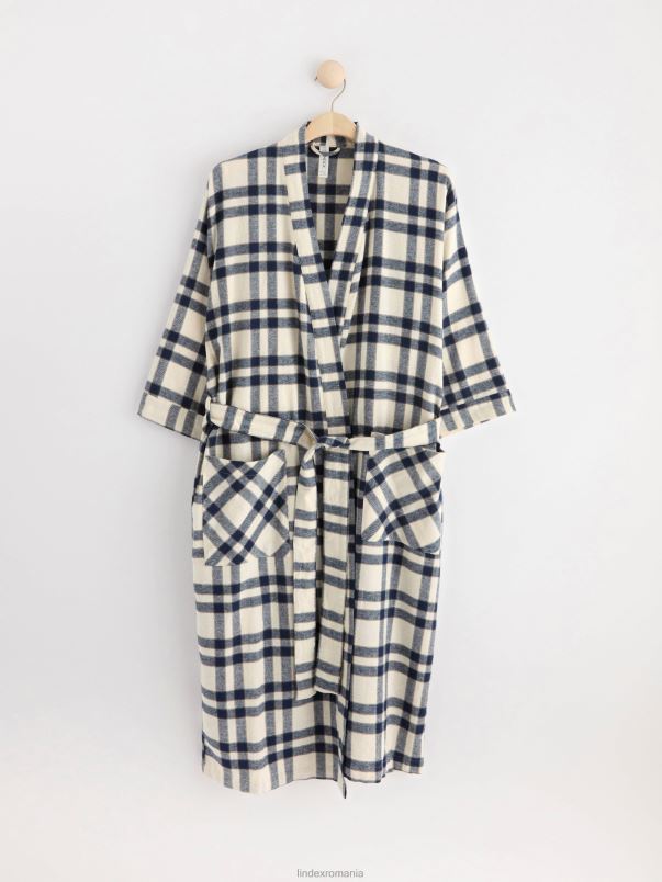 îmbrăcăminte VHZ2F2081 halat în flanel femei marina Lindex