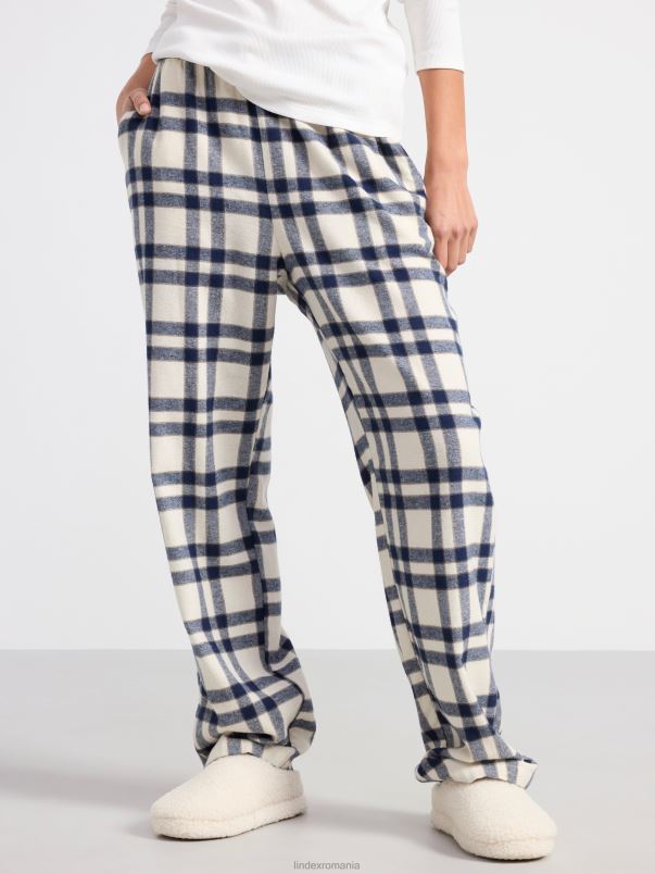 îmbrăcăminte VHZ2F2083 pantaloni de pijama din flanel femei marina Lindex