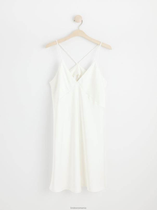 îmbrăcăminte VHZ2F2115 slip de noapte scurt din satin femei alb deschis Lindex