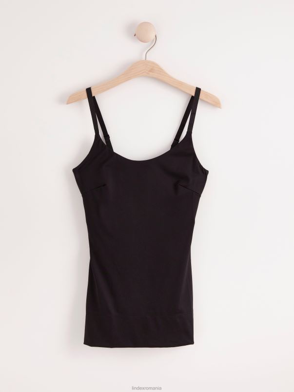 îmbrăcăminte VHZ2F2368 modelarea camisolei femei negru Lindex