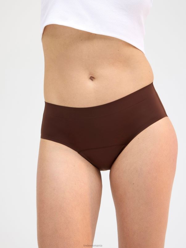 îmbrăcăminte VHZ2F1631 proiectat hiphugger period proof - chiloți de perioadă cu absorbție ridicată femei dk maro Lindex