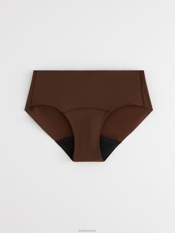 îmbrăcăminte VHZ2F1631 proiectat hiphugger period proof - chiloți de perioadă cu absorbție ridicată femei dk maro Lindex