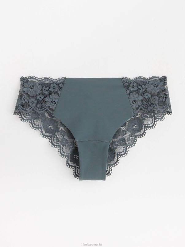 îmbrăcăminte VHZ2F1632 slip obișnuit brazilian invizibil femei gri inchis Lindex