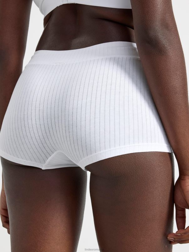 îmbrăcăminte VHZ2F1656 boxer cu talie midi femei alb Lindex