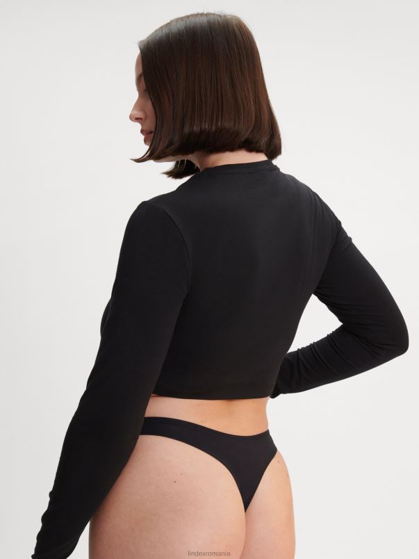 îmbrăcăminte VHZ2F1689 tanga proiectată pentru perioada de dovadă - absorbție a luminii chiloților de perioadă femei negru Lindex