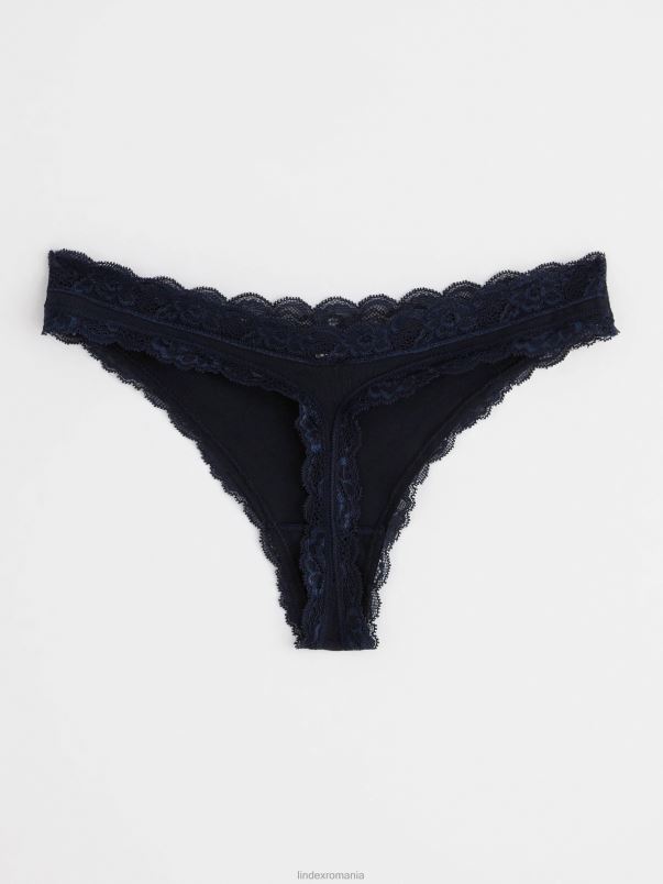 îmbrăcăminte VHZ2F1701 tanga cu talie obisnuita femei marina Lindex