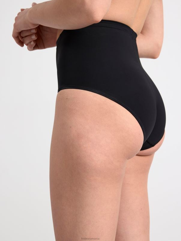 îmbrăcăminte VHZ2F1708 slip mediu modelat cu talie înaltă femei negru Lindex