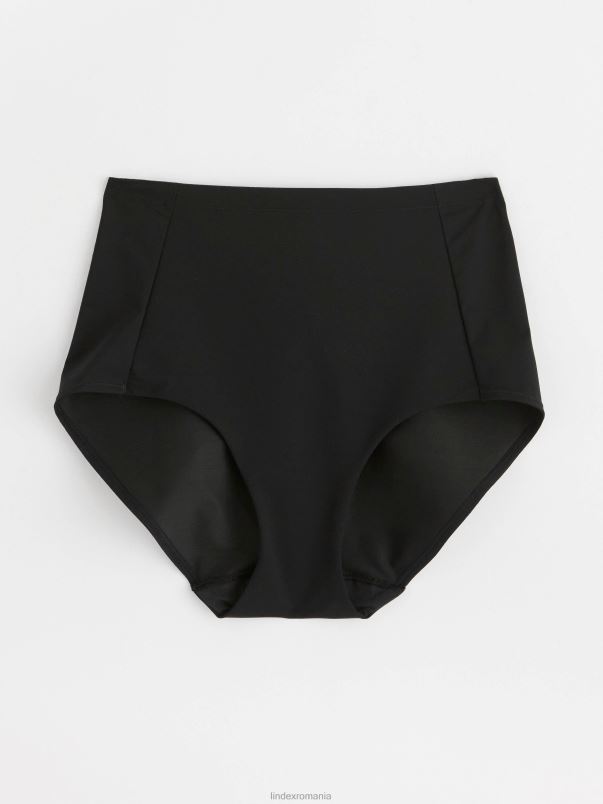 îmbrăcăminte VHZ2F1708 slip mediu modelat cu talie înaltă femei negru Lindex