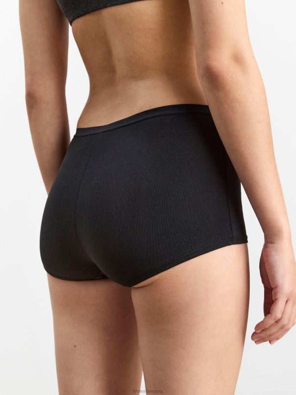 îmbrăcăminte VHZ2F1809 slip înalt boxer femei negru Lindex