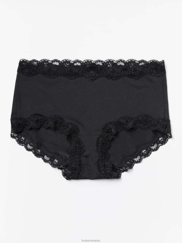 îmbrăcăminte VHZ2F1838 slip obișnuit cu talie cu bordură din dantelă femei negru Lindex