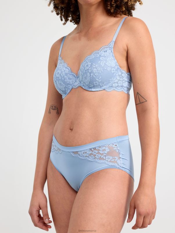îmbrăcăminte VHZ2F1849 slip obișnuit cu dantelă femei albastru deschis Lindex
