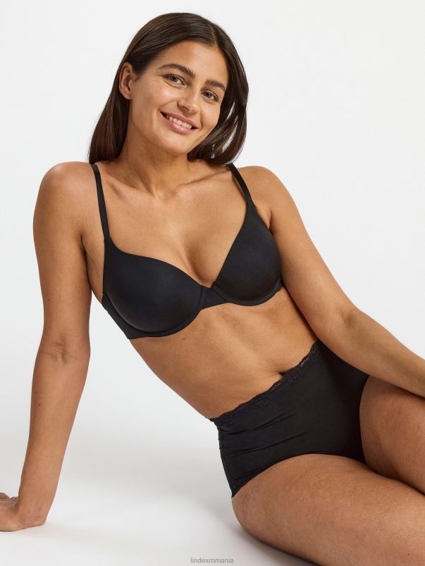 îmbrăcăminte VHZ2F1859 slip cu talie înaltă cu bordură din dantelă femei negru Lindex