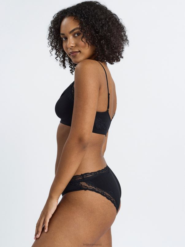 îmbrăcăminte VHZ2F1867 slip de bikini cu talie obișnuită femei negru Lindex