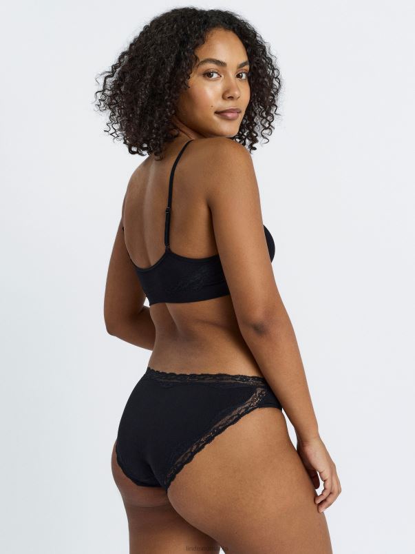 îmbrăcăminte VHZ2F1867 slip de bikini cu talie obișnuită femei negru Lindex