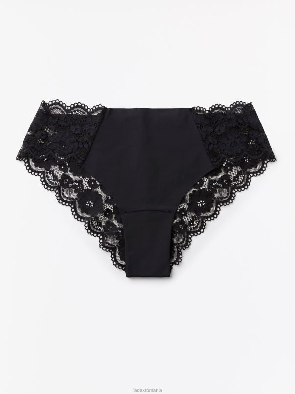 îmbrăcăminte VHZ2F1880 slip obișnuit brazilian invizibil femei negru Lindex