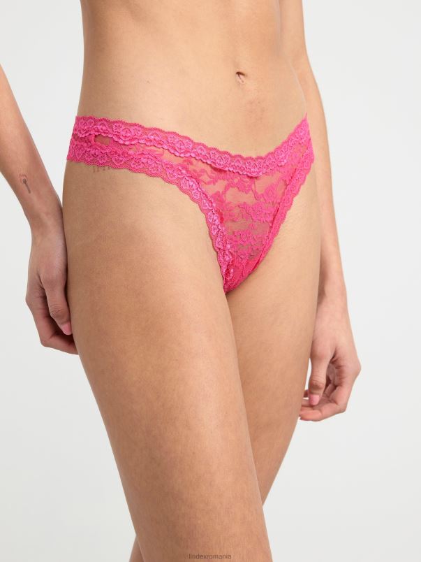 îmbrăcăminte VHZ2F1893 Pachet de 3 tanga dantelă cu talie joasă femei roz deschis Lindex