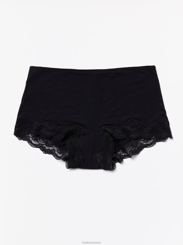 îmbrăcăminte VHZ2F1896 slip obișnuit boxer femei negru Lindex