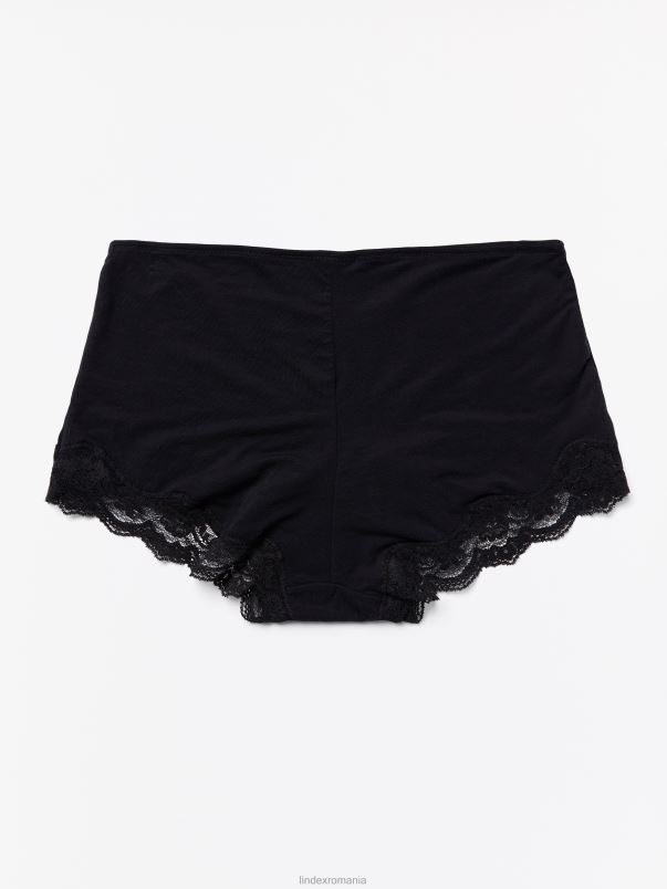 îmbrăcăminte VHZ2F1896 slip obișnuit boxer femei negru Lindex